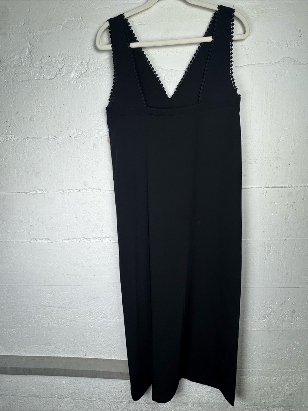The Kooples Midi Black Slip Dress Size 2 Medium Sleeveless Maxi Elegant Everyday - Picture 5 of 13